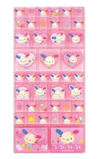 【予約2026年03月】ウサハナ タイルシール ピンク ティ